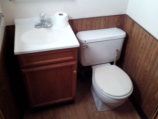 Half Bathroom off of Kitchen