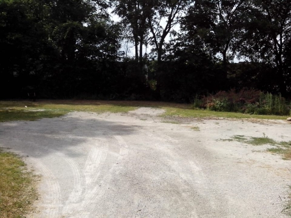 Plenty of off-street parking with surrounding fence