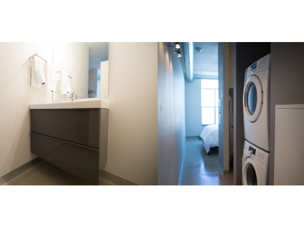 bathroom and laundry